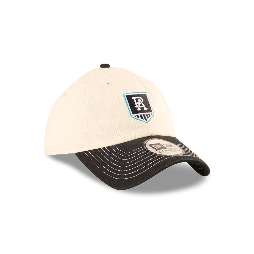 Port Adelaide Power Hat - 2025 AFL 2Tone Chrome Contrast Casual Classic Strapback Cap - New Era